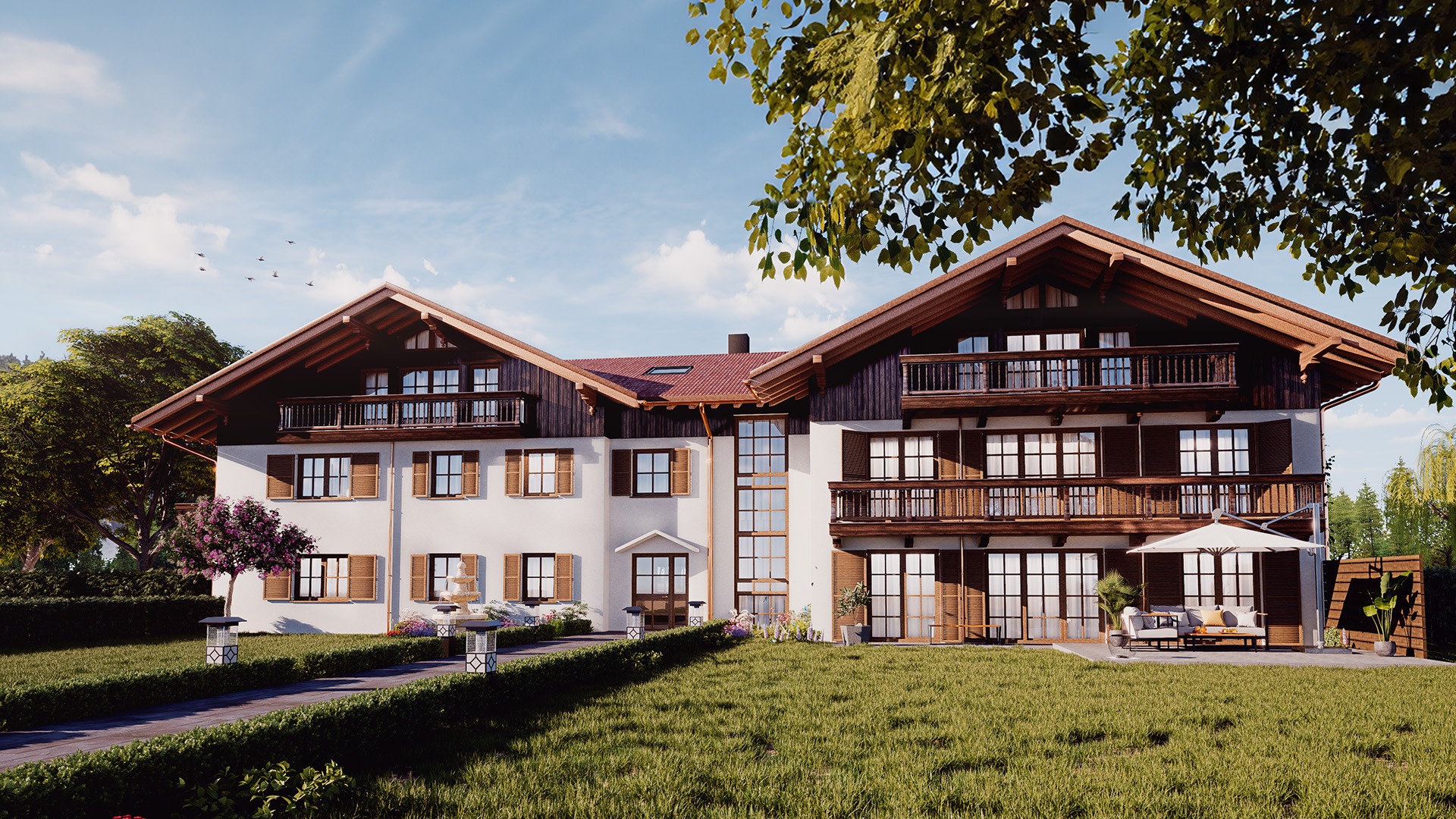 Tegernsee Palais - Ostansicht (Visualisierung)