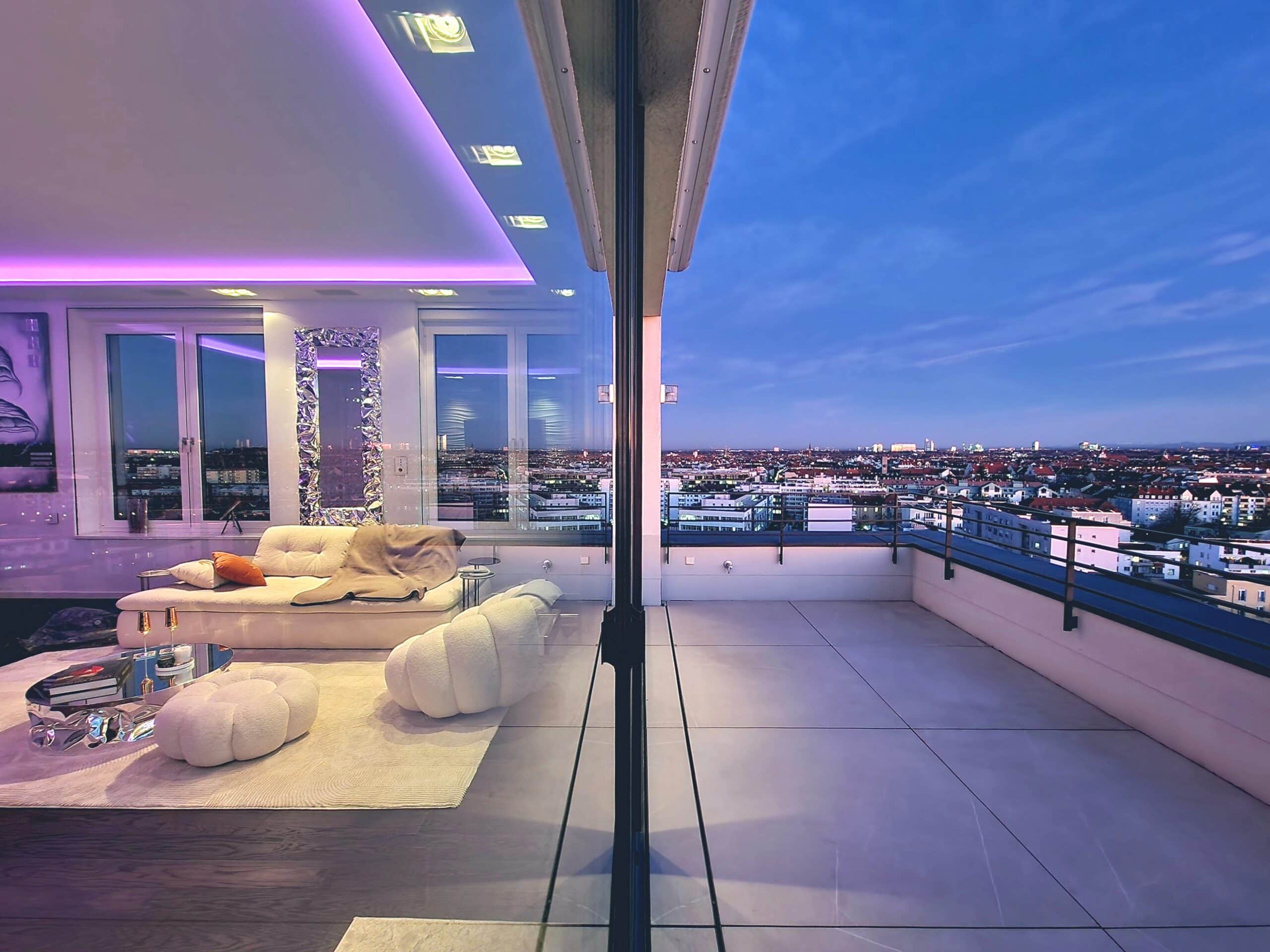 Aussicht Abends_Penthouse